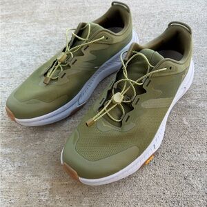 Hoka One One Men Transport Hiking Waterproof Shoes Size 11.5 olive green